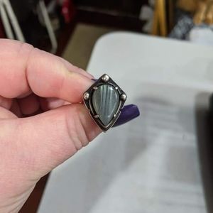 Silver Labradorite ring